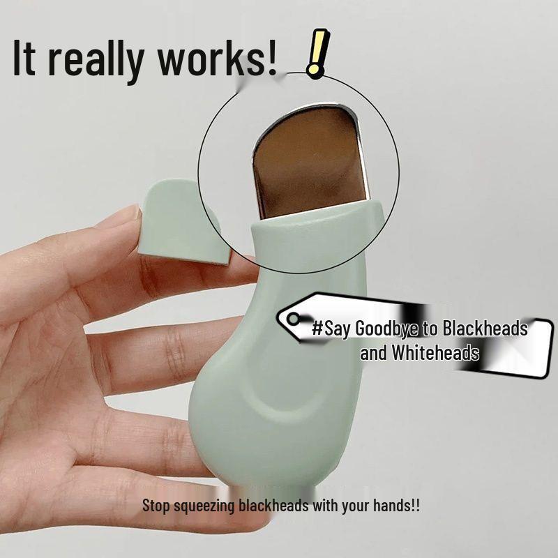 Skin-Friendly Manual Blackhead Remover and Pimple Scraper Tool for Facial Cleansing