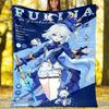 Coperta in pile stampata Genshin Impact Furina—leggera, morbida, calda;coperta versatile per tutte le stagioni—perfetta come coperta per l'aria condizionata, coperta per il riposino