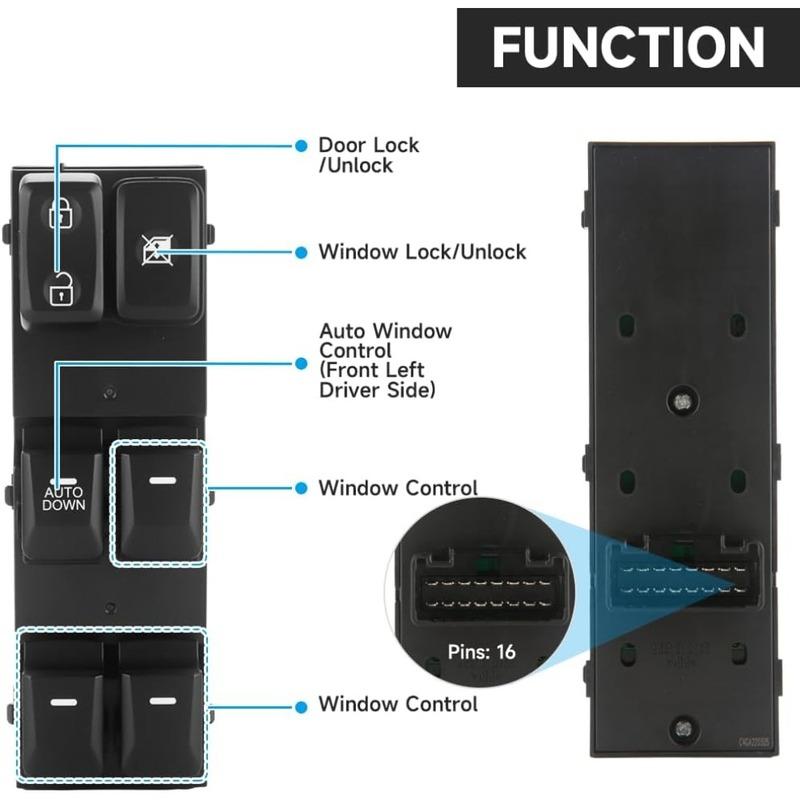 For Kia Sportage R 2011 2012 2013 2014 2015 2016 Front Left Electric Power Window Switch Lifter Control Button Car Accessories