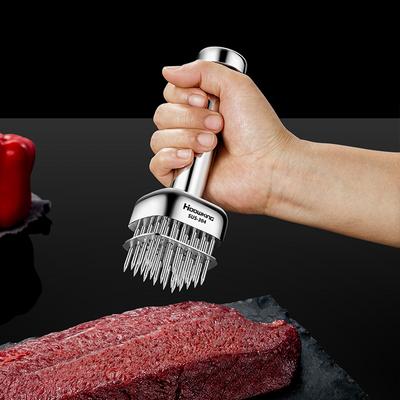 304 Edelstahl Fleischhammer Nadel Steak zarte Nadel Schweinekotelett lose Fleisch Nadel Hammer Edelstahl Lochpiercer