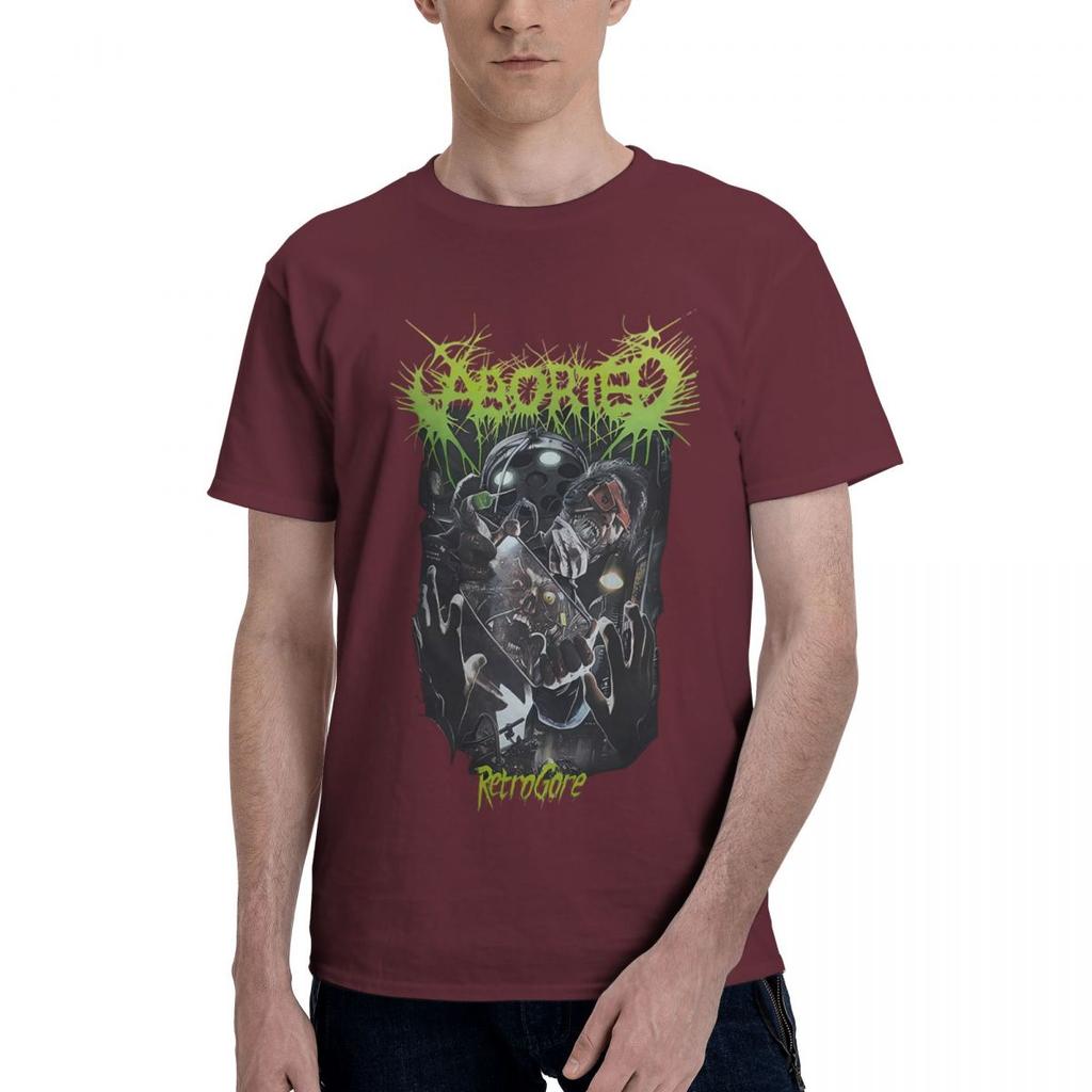 Aborted Band Retrogore A 100 Cotton Casual Breathable Confortable Tops Football Shirts 2025 Funny Gifts