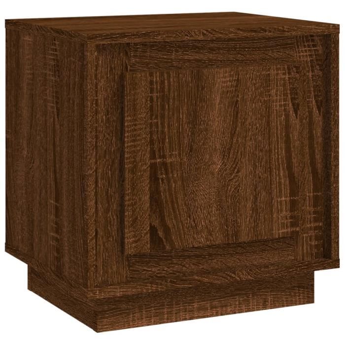 VidaXL Bedside Table Brown Oak 44x35x45 Cm Engineered Wood 819850