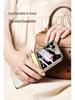 Samsung Z Flip6 Full Wrap Transparent Electroplated Magnetic Hinge Case