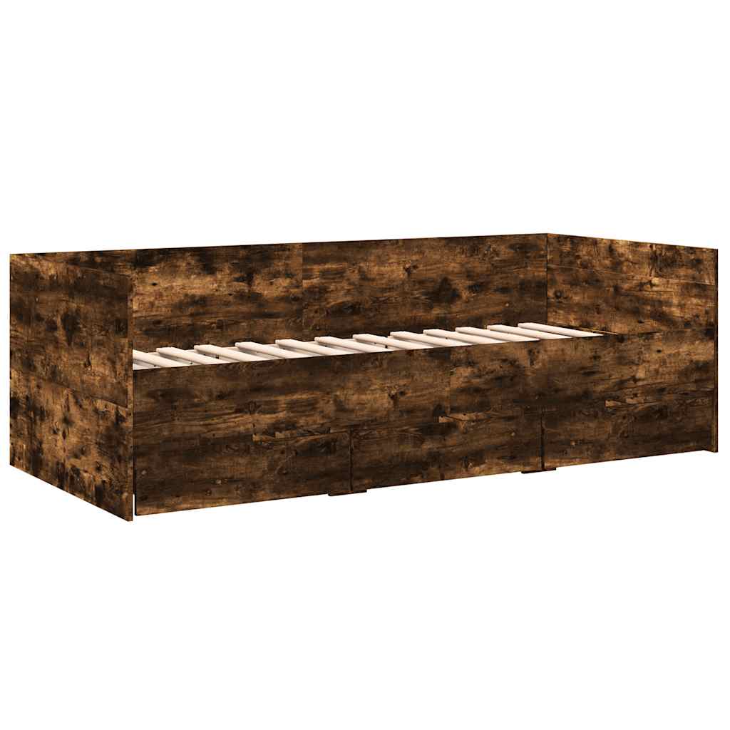 Vidaxl Łóżko Dzienne Z Szufladami, Bez Materaca, 100X200 Cm