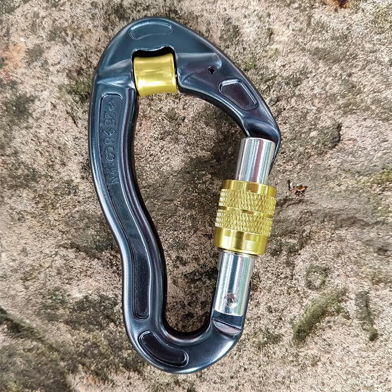 TANERDD PANSNG Climbing Screwgate Carabiner with Pulley