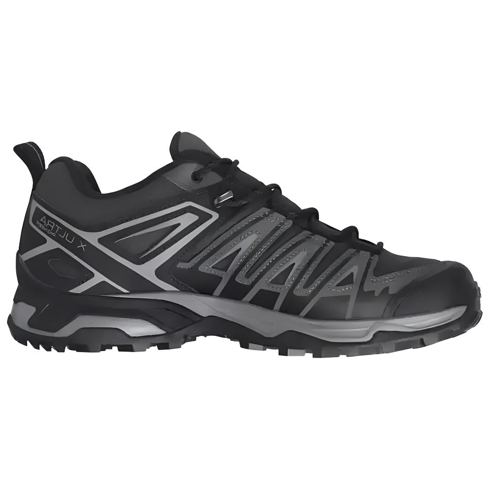 New SALOMON X Ultra Pioneer Hiking / Trekking Shoes Men Low Top Ink Black/Black/Gray L47196800