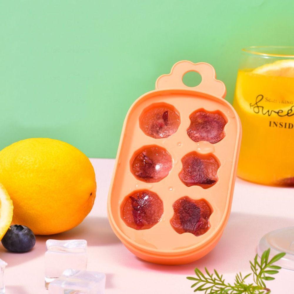 

with Cover Ice Cube Mold Plastics Ice Tray Kitchen Tool Ice Cube Box Summer