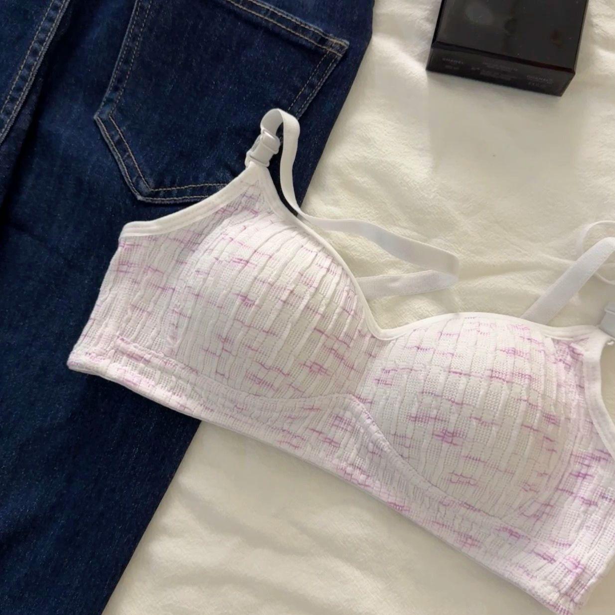 

Teenage Girls Bra Skin-Friendly Push-Up Wire-Free Small Bust Non-Gaping Underwear 38/85