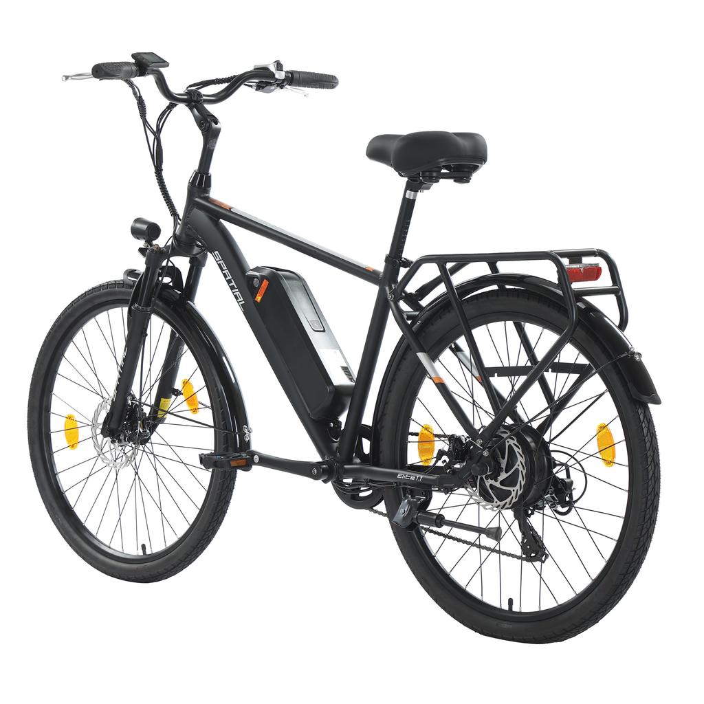 SPATIAL Elite Pánské terénní elektrokolo s přívěsným sedátkem 250W motor 36V13AH baterie 26palcové silniční pneumatiky Elektrokolo pro venkovní jízdu E-bike