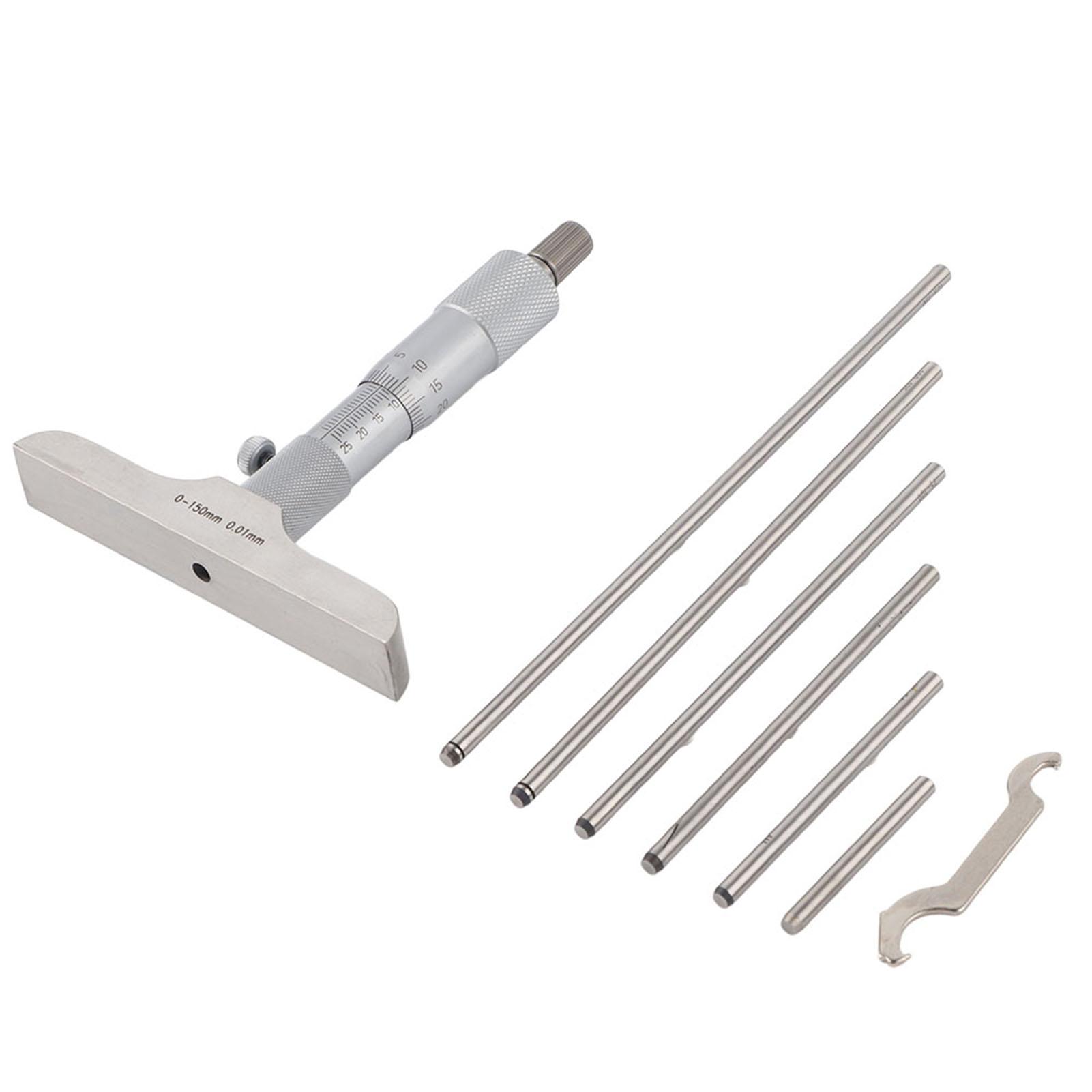 

Высокоточный круглый глубиномер-микрометр, измерительный инструмент(0150мм 6 дюймов)