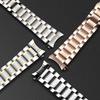 5-Pointer-Uhrenarmband aus massivem Edelstahl 12/13/14/15/16/17/18/19/20/21/22/23/24 mm Schmetterlingsschnalle für Männer und Frauen