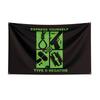 3x5 Fuß Schwere Rockband-Typ-O-Negativ Flagge Polyester Digitaldruck Banner für Schlafzimmer Wandkunst Außen Wandteppich Dekoration