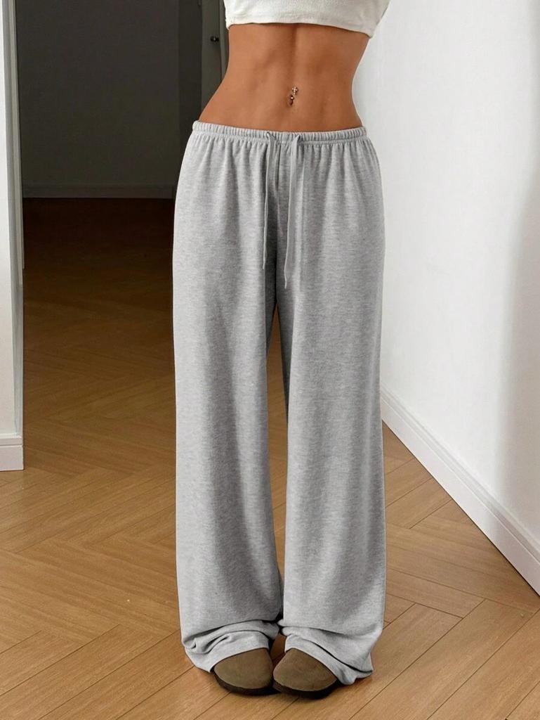 Women's Wide Leg Casual Pants, High Waist Loose Fit Lounge Trousers, 7 Colors