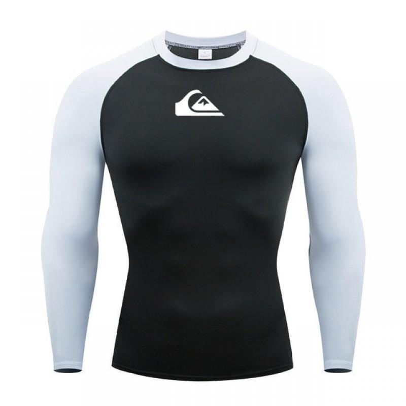 QUIKSILVER Surfing Wear Outdoor Sports Diving Long-sleeved Quick-drying Swimwear Water Sunscreen Men s XS