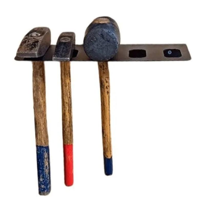 Steel Wall Mount Tool Rack Garage Workshop Organizers For Heavy Duty Tools Secure Storage Holder Easy Installation