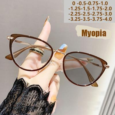 Gafas Graduadas Fotosensibles que Cambian de Color Ojo de Gato Para Estilo de Moda Transfronterizo. 021