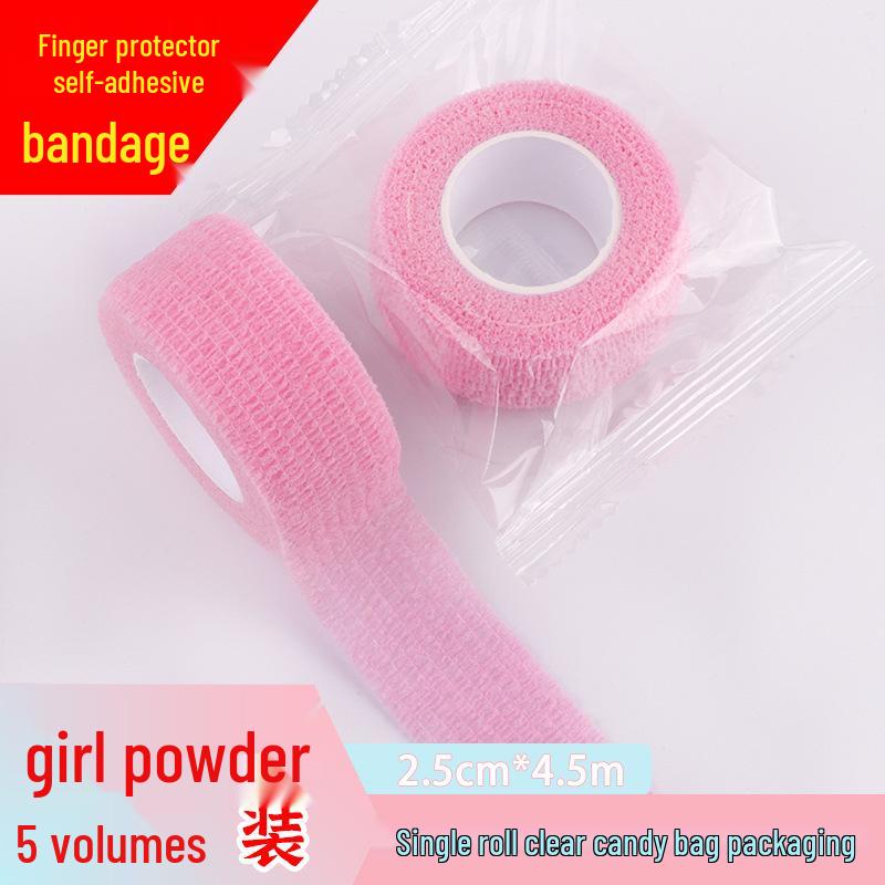 Sports Finger Protector Self-Adhesive Bandage: Finger Wrap Tape & Wrist Support for Basketball/Badminton