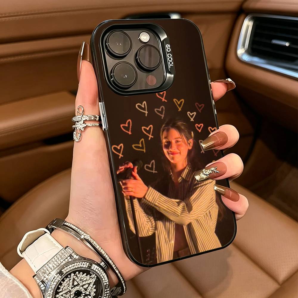 Pop singer-Gracie-A- Abrams Phone Case For IPhone17 16 11 12 13 14 15 16 Pro Max Plus Cover Colored Silver Funda Bumber