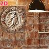 Vintage Christmas Wreath Angel Embossed Tin Sign Retro Metal Poster Wall Art Home Cafe Decor