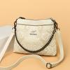 Fashion Embossed Chain Bag - Women's Single Shoulder Bag - Casual Crossbody Bag