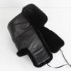 New Winter Men Outdoor Real Mink Fur Bomber Hats Male Super Warm 100% Natural Mink Fur Hat Luxury Man Real Sheepskin Leather Cap