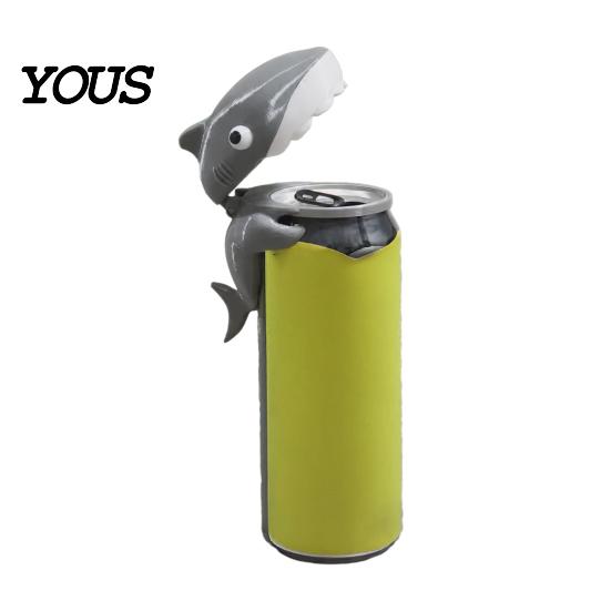 Soda Can Covers 3D Printed Cute Animal Cover, Reusable Protector Lid, Dinosaur Frog Shark Party Drink Markers Dust Cover for Standard