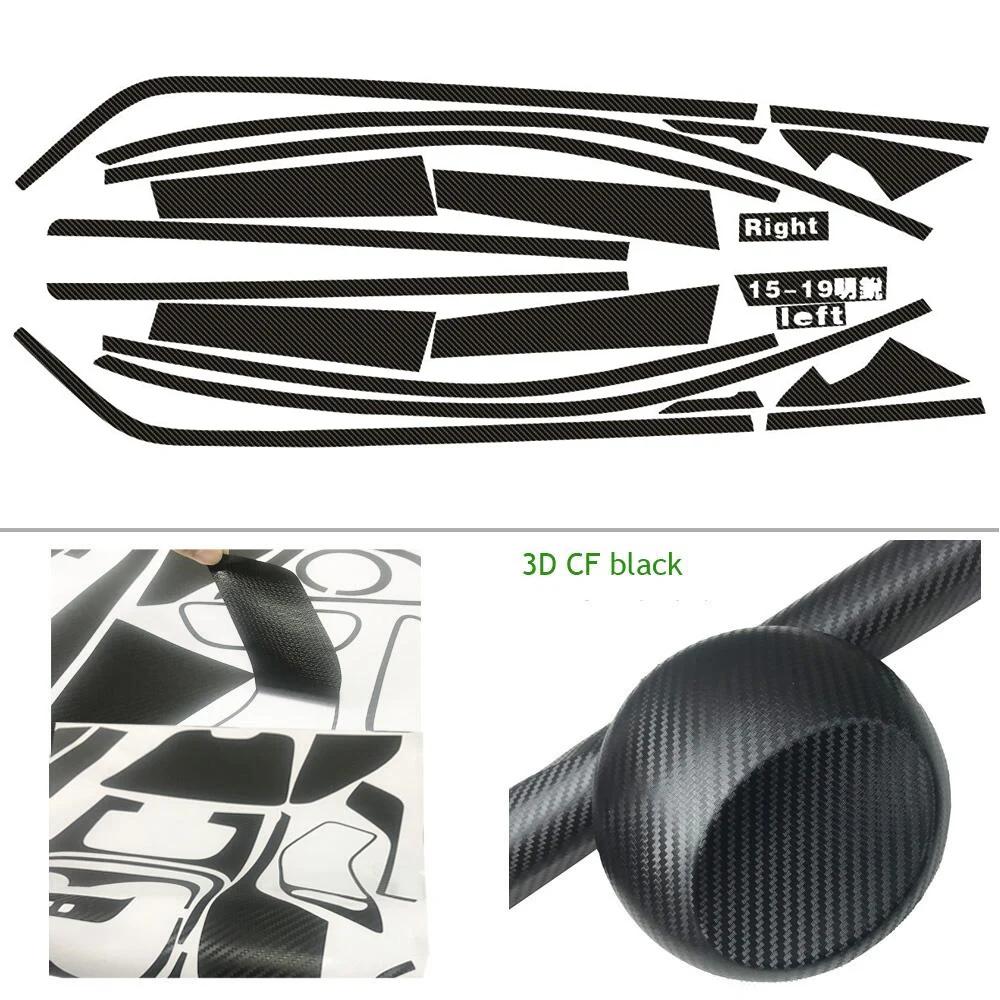 For For Skoda Octavia 2015- Sedan Window Chrome Delete Blackout ABC Pillars Glossy Black Stickers