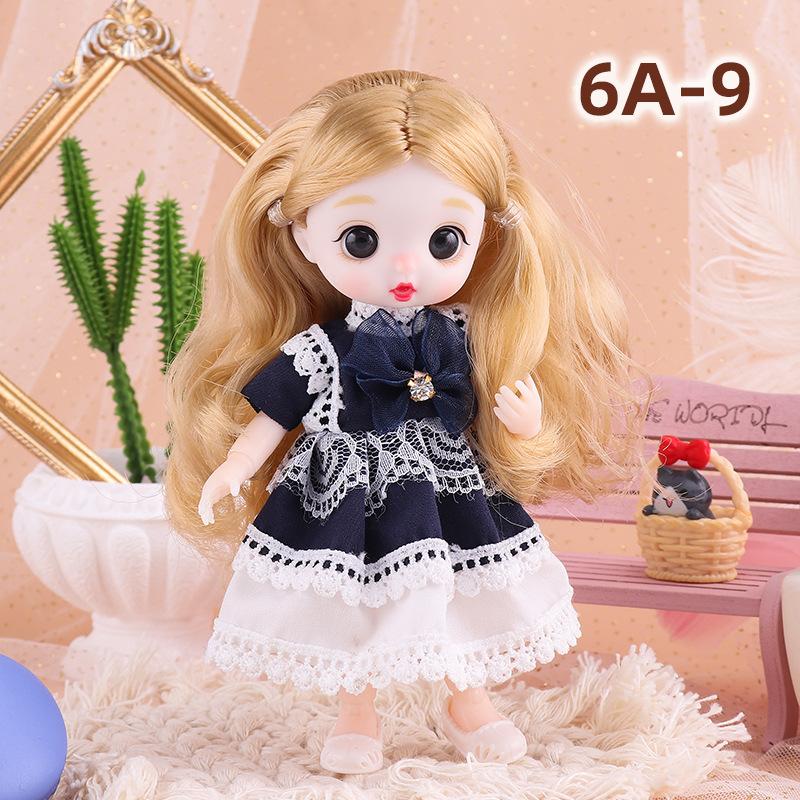 

17cm Cute Princess Dress-up Simulation Doll чёрный/белый