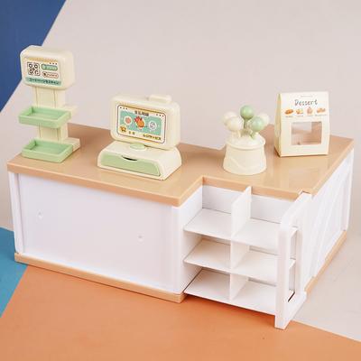 1:12 Dollhouse Miniature Supermarket Cash Register Model Kids Pretend Play Toys Doll House Accessories