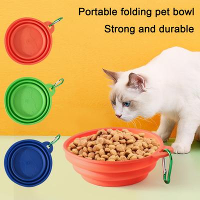 Foldable Outdoor Pet Bowl,Portable Travel Water Dish for Dogs,Collapsible Food Container