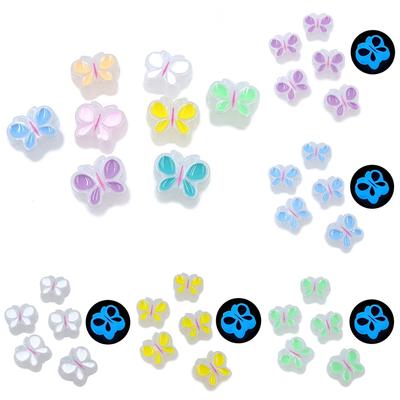 High Quality Luminous 5Pcs for Bracelet Earrings Making Creative Fashion Jewelry Accessories Charms Loose Beads Pendant Bright DIY Handmade Material
