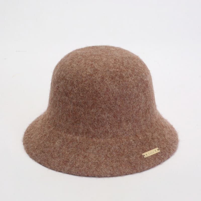 

LALA Wool Knit Classic Hat - Brown FREE