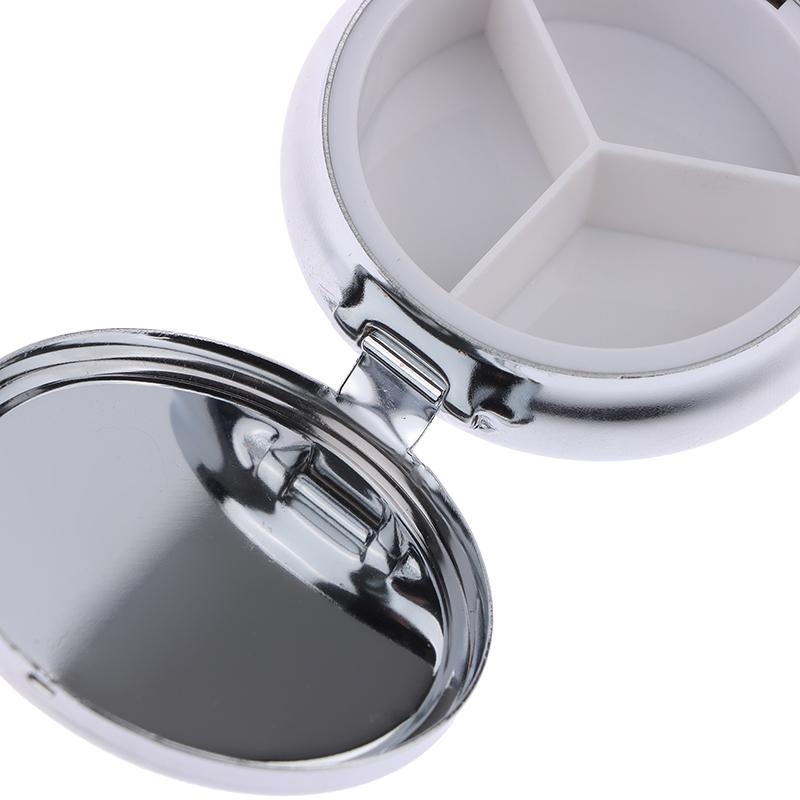 1 Stück Metall Pillendosen Medizin Organizer Container Medizin Fall Pille Candy Box Runde rechteckige Tablet Pillendose Container
