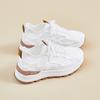 Height-increasing little white shoes 2025 new summer mesh breathable wedge heel mesh shoes thick-soled hollowed-out casual dad shoes women's shoes