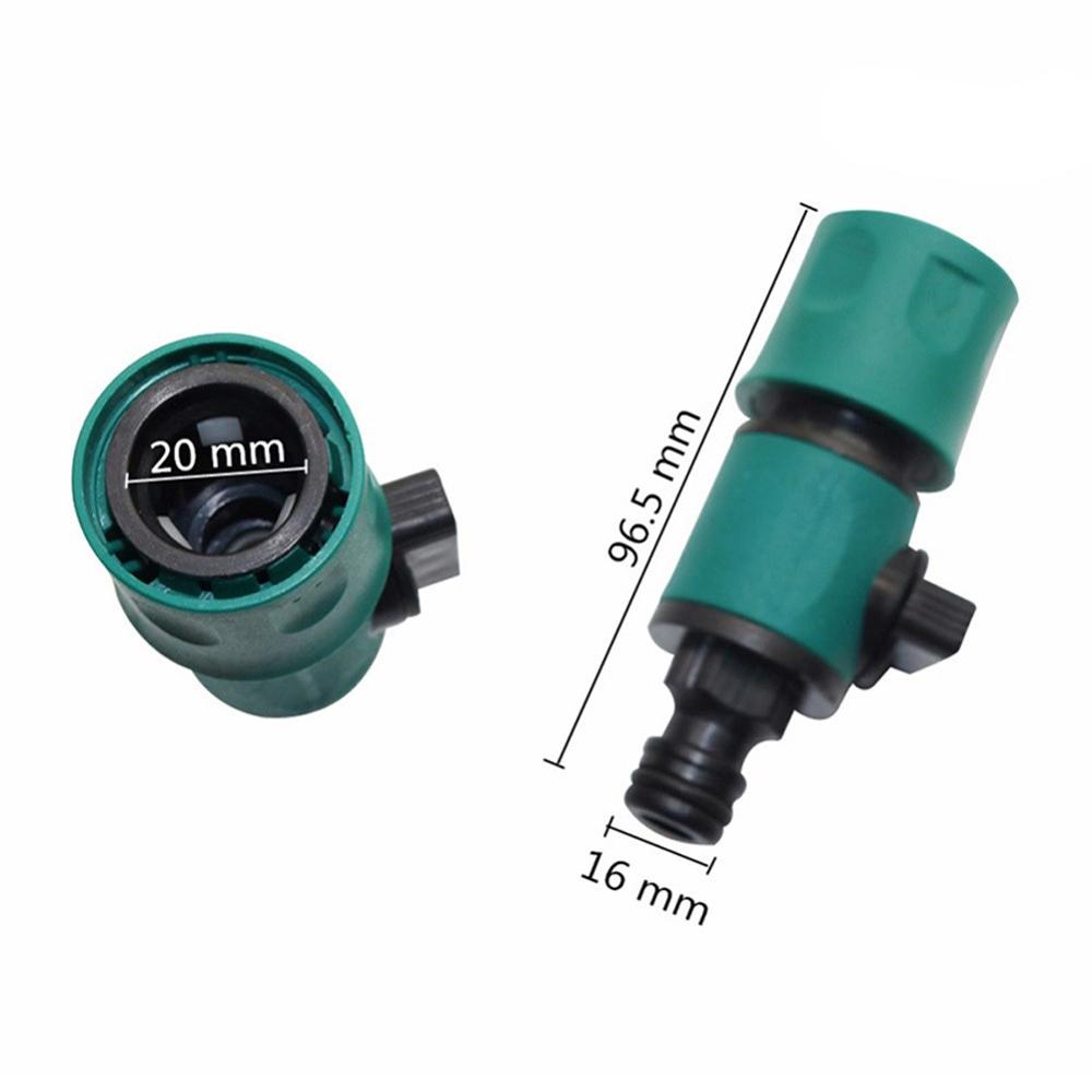 16mm Gartenschlauchleitung Inline Wasserhahn Absperrventil Fitting Bewässerung Landwirtschaft Bewässerung Schnellkupplung mit Ventil 1 Stück