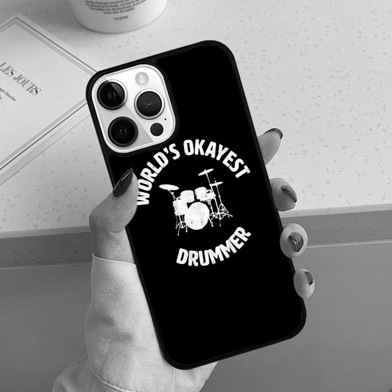 

Drum Drummer Music Dj Phone Case For iPhone 17 Air 11 12 13 14 15 16 Pro Max Cover For iPhone 17 Air Max Plus Coque Shell iPhone 11pro max
