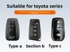 NBNQ8 TPU Shell Fob for Toyota Rav4 Camry 50 LC200 Kruzak Land Cruiser Corolla Yaris Cross Smart Key Cover Holder Case Accessories