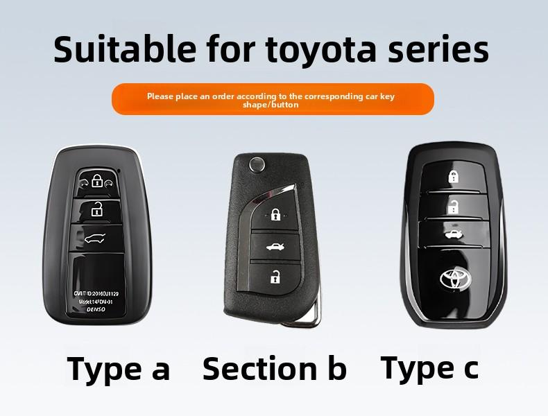 NBNQ8 TPU Shell Fob for Toyota Rav4 Camry 50 LC200 Kruzak Land Cruiser Corolla Yaris Cross Smart Key Cover Holder Case Accessories