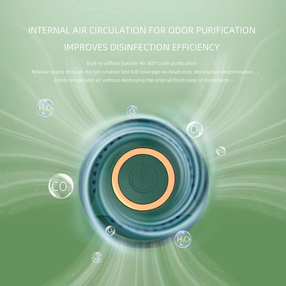 Plastic Refrigerator Deodorizer White/Green Odor Eliminator Mini Air Purifier  Kitchen