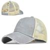 Washed Cross Ponytail Baseball Cap Foreign Trade Hat Women's Summer Spring and Autumn Old Outdoor Sunscreen Cap Solid Color Cap