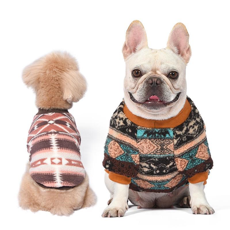 Sıcak Kış Köpek Kazak Kapüşonlu Küçük Orta Büyük Irklar - Polar Astarlı Evcil Hayvan Paltosu Teddy Fransız Bulldog