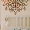 Lotus Wall Sticker Boho Mandala Flower Removable Wall Decals For Living Room Bedroom Tv Wall Decoration