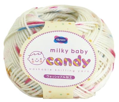 Olympus Milky Baby Candy Medium 112m Garn, Gewicht, Farbe. 202, Creme, 40g, Ca.