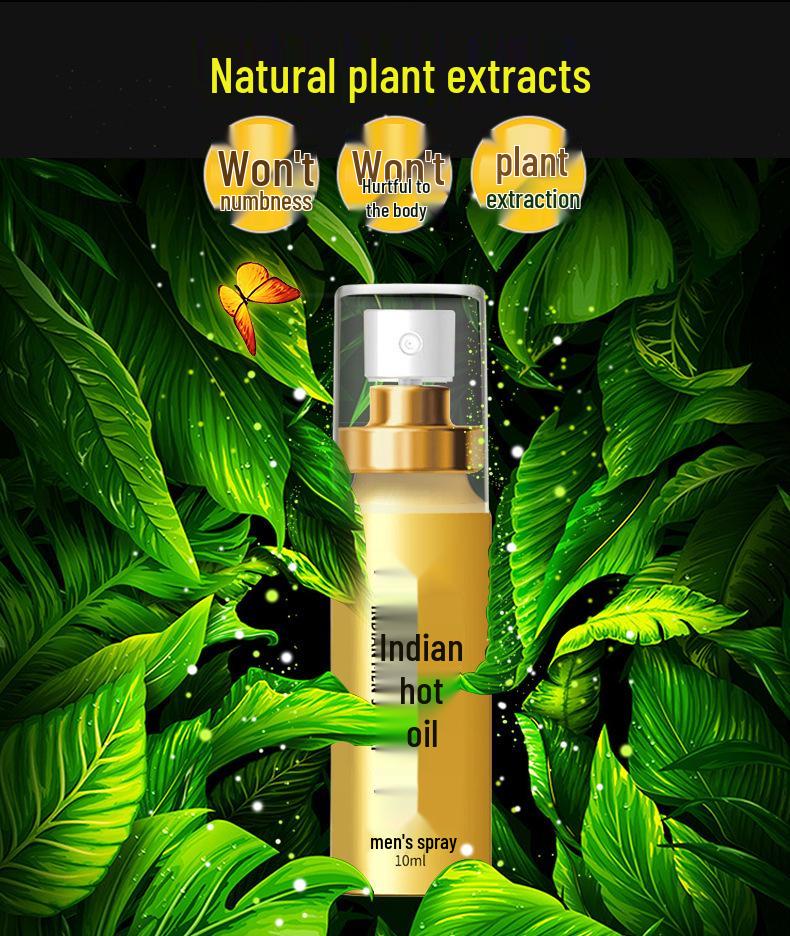 India Men's Special God Oil: Rapid Erection Enhancer & Long-Lasting Male Health Spray for External Use