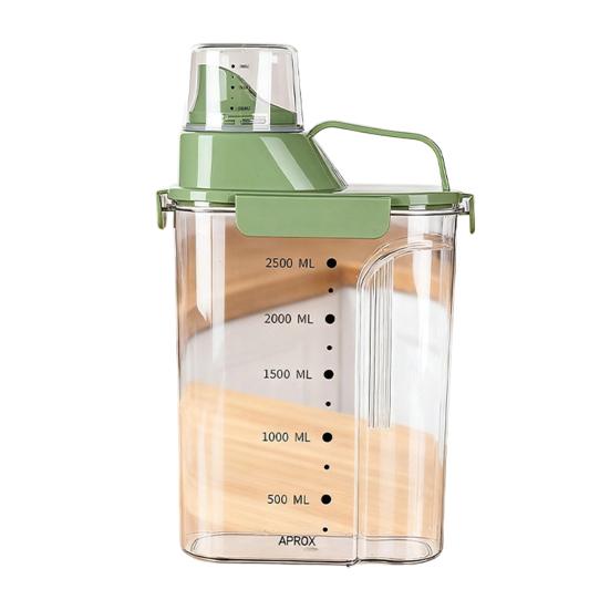 Reis-Aufbewahrungsbehälter Luftdichter Müsli-Spender mit ausgießbarem Ausguss und Messbecher-Deckel Kunststoff Vorratskammer Küchen-Organisation Behälter für Trockennahrung Mehl