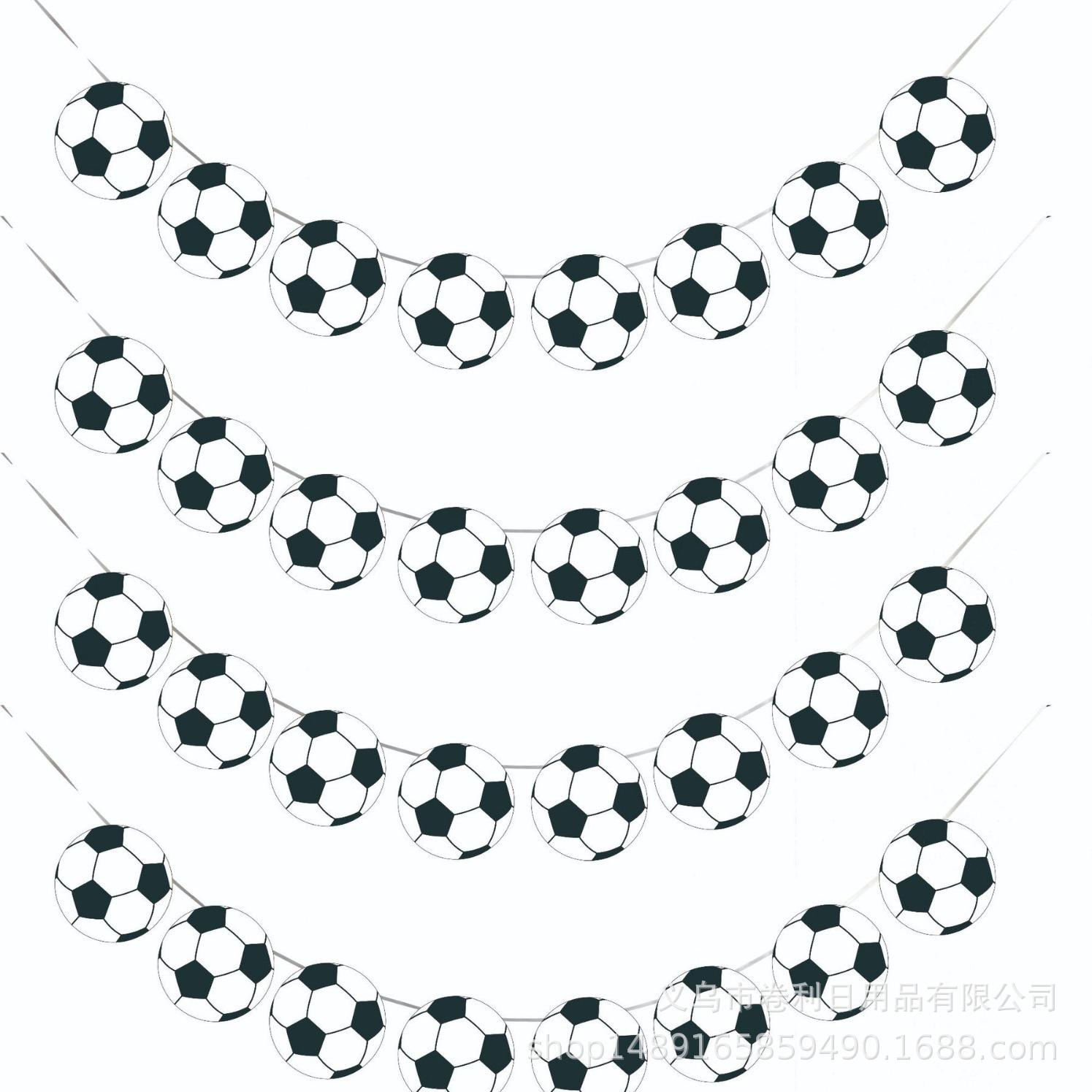 

Baseball Party Supplies Birthday Decoration Theme Party Decoration Arrangement Banner Flag Arrangement Football flag 8pcs
