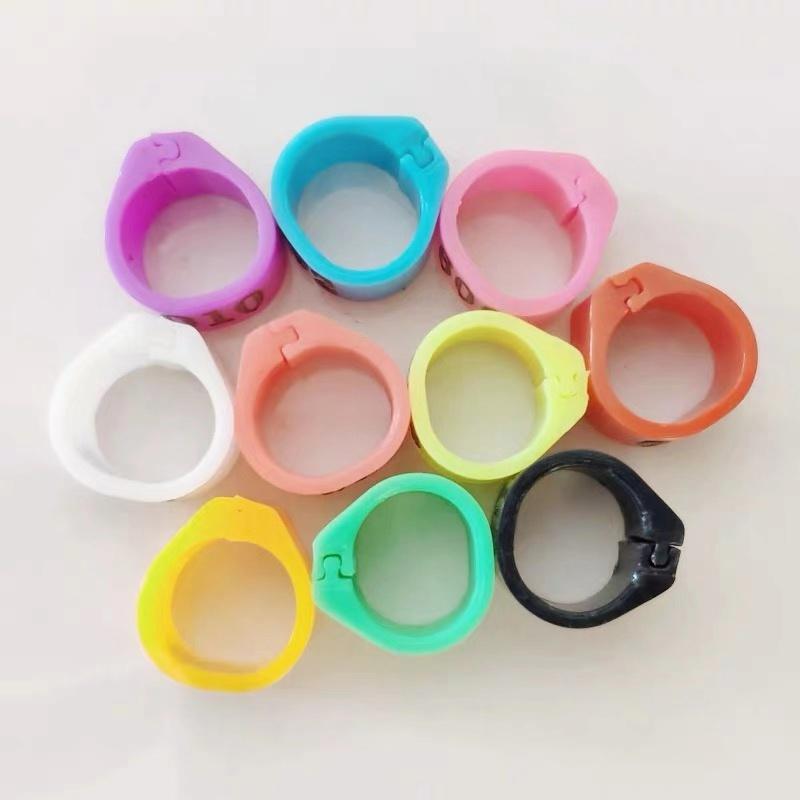 100 Pcs Pigeon Foot Ring M-A-K-E-R Digital Identification Ring 7*9 Mm Bird Ring Bird Training Tools Animal Control Device