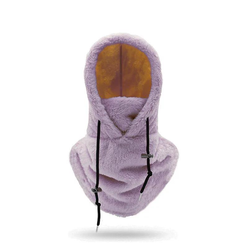 Winter Warm Fleece Cycling Cap Balaclava Windproof Ski Hat Outdoor Sports Cold Beanies Plush Bike Bicycle Riding Accessory
