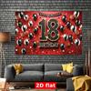 2D Plane - 2D Plane - A 2D plane banner designed to celebrate 18th birthday, made of luxurious polyester fiber
