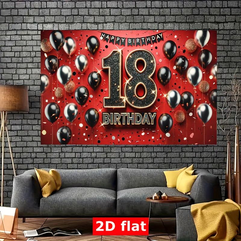 2D Plane - 2D Plane - A 2D plane banner designed to celebrate 18th birthday, made of luxurious polyester fiber